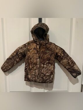 Magellan Realtree APX Outdoors Camo/Brown Reversible Puffer Jacket